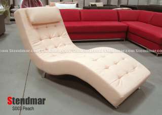 new modern euro design leatherette or fabric lounge chaise chair