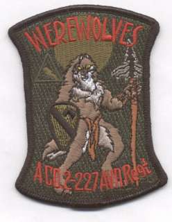 CO 2 227th AVN REGT WEREWOLVES patch  