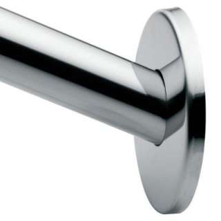   ft. Stainless Steel Curved Shower Rod Bar in Polished Stainless Steel
