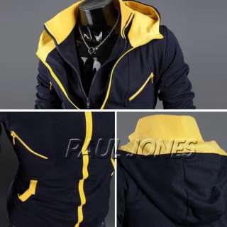 2012 Brand New Mens Casual Coats Jackets Tops Designed Hoodie Size XS 
