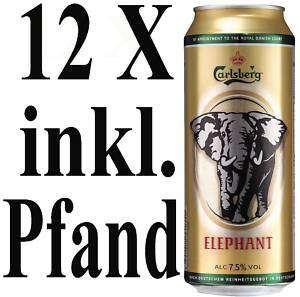 12 Dosen Carlsberg Elephant Beer Dose 0,5 Liter NEU  