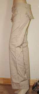 NWT Womens Stretch Cotton Boot Cut KHAKI Pants BEIGE  