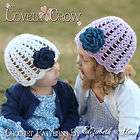 Knit Look Crochet Pattern Book Slip Stitch Caps Patterns Beanies Baby 