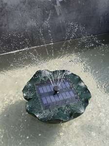Large Floating Lily Solar Pond Fountain  