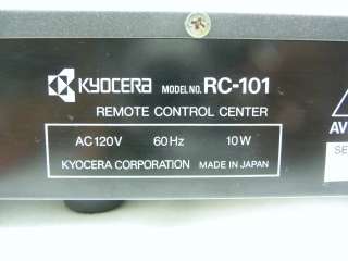 KYOCERA R 861 RECEIVER AM/FM STEREO TUNER/AMP W/ RC 101 REMOTE CONTROL 
