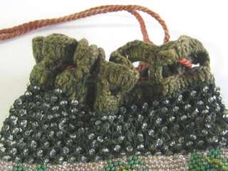 Antique French Micro Beaded Purse  