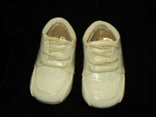 Baby Boy Ivory Beige Leather Dress Shoes/Wedding/Size 2 3 4 5 6  