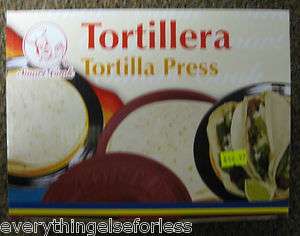 NIB Smart Cook Heavy Duty Plastic Tortillera Tortilla Press # 98118 