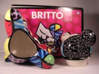 Artist Romero Britto LARGE Hope Bear Cookie Jar Exquisite #22009 NIB 