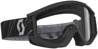 Scott Motocross Goggles Recoil Black Clear Lens  
