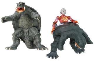 This is the original Gamera, from the Heisei series, with Microman 