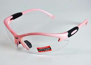 Safety Glasses LIGHT PEARL PINK CLear Lens Cougar  