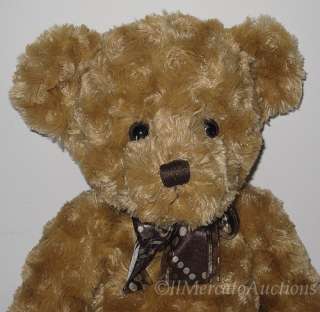 RUSS Berrie ADDISON 16 Plush TEDDY BEAR Toy 34146 Bow  