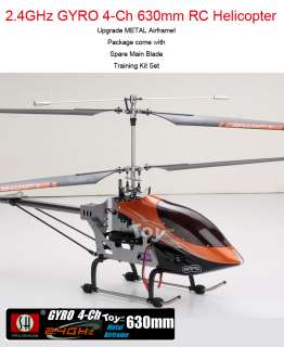 63CM SH 8830 2.4GHz 4 Channel Metal RC Helicopter GYRO  
