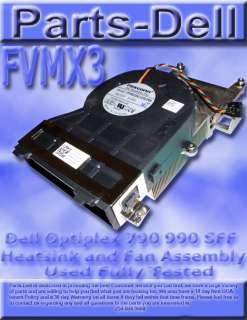 Dell Optiplex 790 990 SFF Heatsink and Fan Assembly FVMX3  