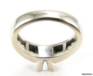 96ctw SI H I Princess Genuine Diamond Engagement Ring   14k Solid 