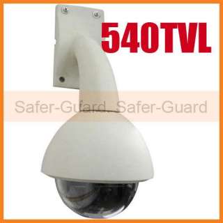 540TVL 1/3 Sony CCD PTZ Outdoor Security Dome Camera 4 9mm RS485 New 