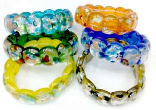 Lots20strands stretch murano glass bead ladys bracelet  
