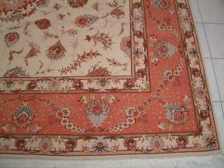 Examples of Persian rug #5093 on 4 different types of floors