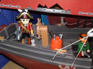 Playmobil® 3174 + 3937   Piratenschiff und Ruderboot / Seeräuber in 