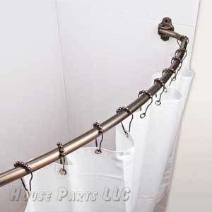 Curved Shower Rod Fits 60 72 Oil rubbed Bronze  