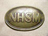 Non Dug Civil War New Hampshire State Militia NHSM Cartridge Box Plate 