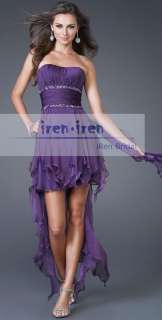 high low prom dress no 7 white no 8 purple