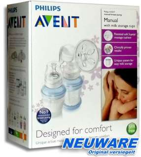 PHILIPS AVENT SCF310/12 VIA Handmilchpumpe / Milchpumpe / Brustpumpe 