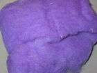 Purple Colored Wool Batt for Needle Felting & Spinning