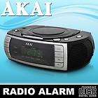 AKAI ARC120 CLOCK RADIO ALARM CD PLAYER W/ LCD DISPLAY