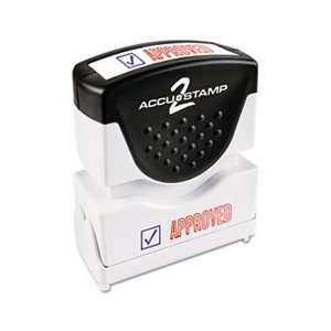  Accustamp2 Shutter Stamp with Microban, Red/Blue, APPROVED 