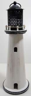 Shabby Chic Small Lighthouse Tea Light Candle Holder  