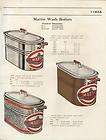 1922 Vintage Martin COPPER WASH TUB BOILER Color Ad  )