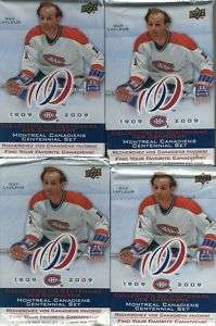 2008/09 UD Montreal Canadiens Centennial 20pk Lot  