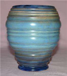 Vintage Carlton Ware Ribbed Vase  
