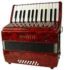 Beautiful Beginner Student Red Piano Accordion W/Case/S