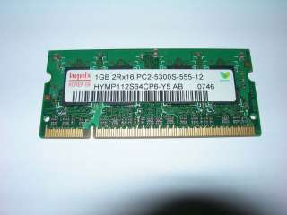   Barrette mémoire HYNIX 1 GO SO DIMM DDR2 PC2 5300
