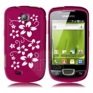London Magic Store   Samsung Galaxy Mini S5570 Hot Pink Silicone Flora 