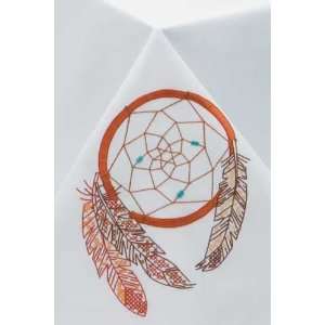  Dreamcatcher Stamped Oblong Tablecloth For Embroidery 