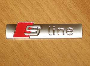 Stemma BADGE EMBLEMA Logo adesivo AUDI S line Sline A3 A4 A6 R8 S4 TT 
