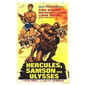  Hercules, Samson and Ulysses Movie Poster, 11 x 17 (1963 