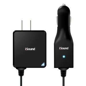  i.Sound 2 In 1 AC Adapter and Car Charger (Black)  