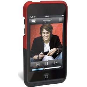  iFrogz Luxe Smooth Plastic Casefor iPod 2G   Red/Black 