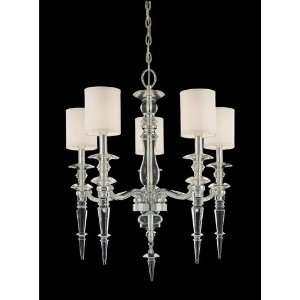   Light Chandeliers in Chrome Eidolon Krystal Glass