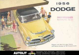 1956 Dodge Mayfair Regent Crusader Brochure Canada  