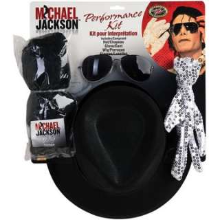 Michael Jackson Performance Kit Adult   Includes Wig, glasses, hat 