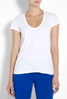 James Perse  White Short Sleeve Casual Tee by James Perse