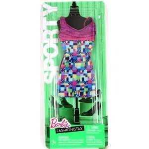   Mattel Barbie Sporty Multi Colored Dress Fashionistas Dress Toys
