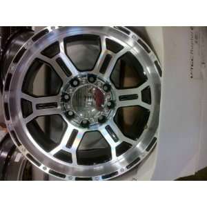   TECH WHEELS BLACK & MACHINED TO FIT H 2 HUMMER, CHEV, GMC & DODGE 3/4