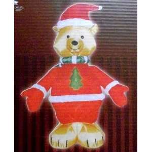   Forest Polar Bear Santa 4 Ft Christmas Inflatable